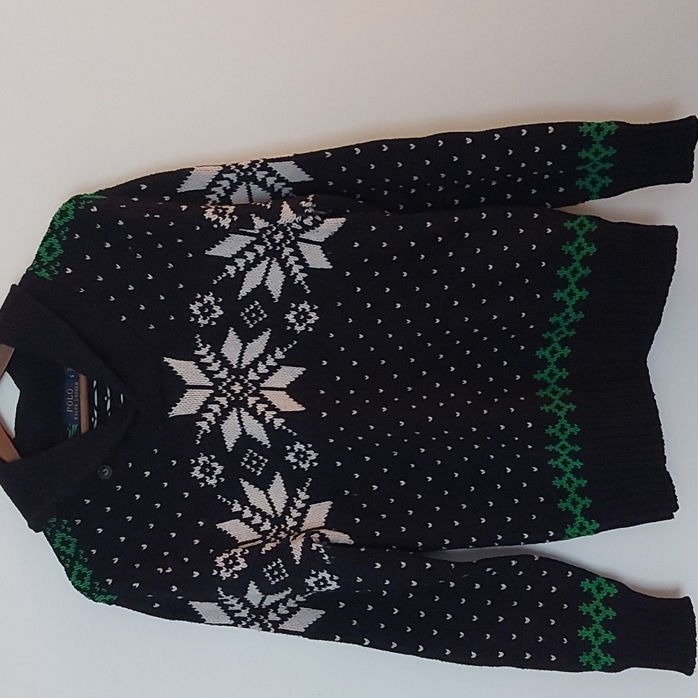 Polo by Ralph Lauren Black and Green Sweater